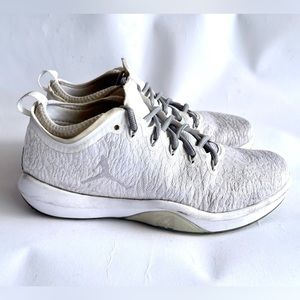 Jordan Training Shoes. White. Preowned. Great condition. Size 8M.